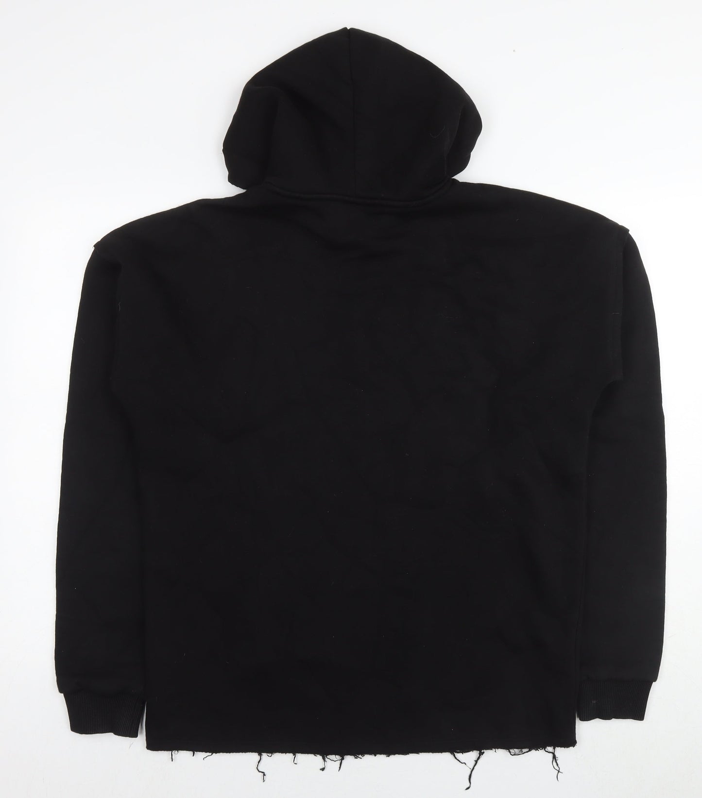 Boohoo Mens Black Cotton Pullover Hoodie Size M - Weightlifting Man Official