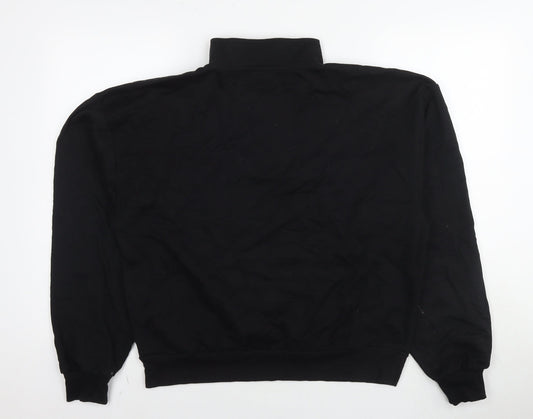 ASOS Womens Black Cotton Pullover Sweatshirt Size 10 Pullover