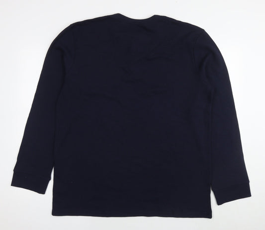 NEXT Mens Blue Cotton Pullover Sweatshirt Size XL
