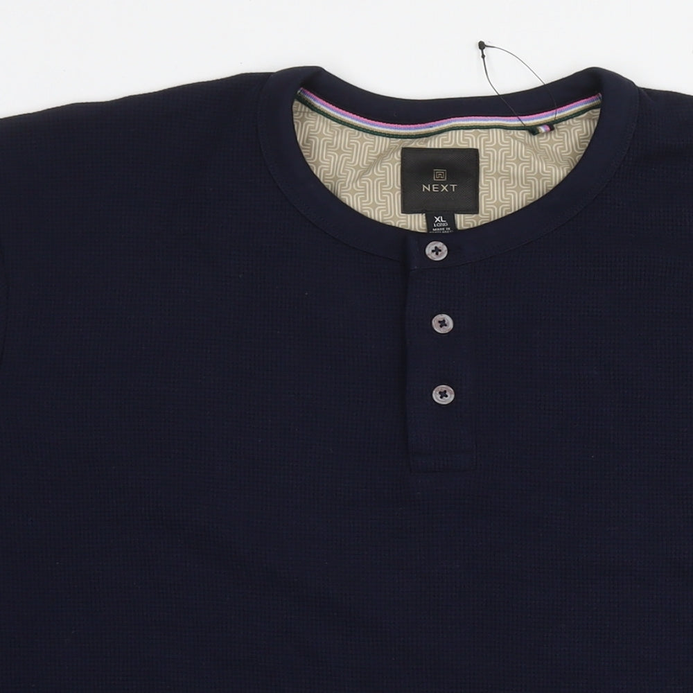 NEXT Mens Blue Cotton Pullover Sweatshirt Size XL