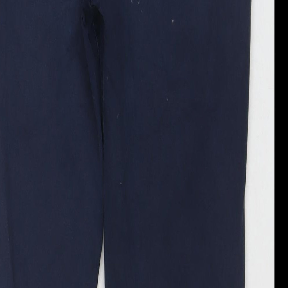 J Brand Womens Blue Cotton Trousers Size 27 L26 in Regular Zip