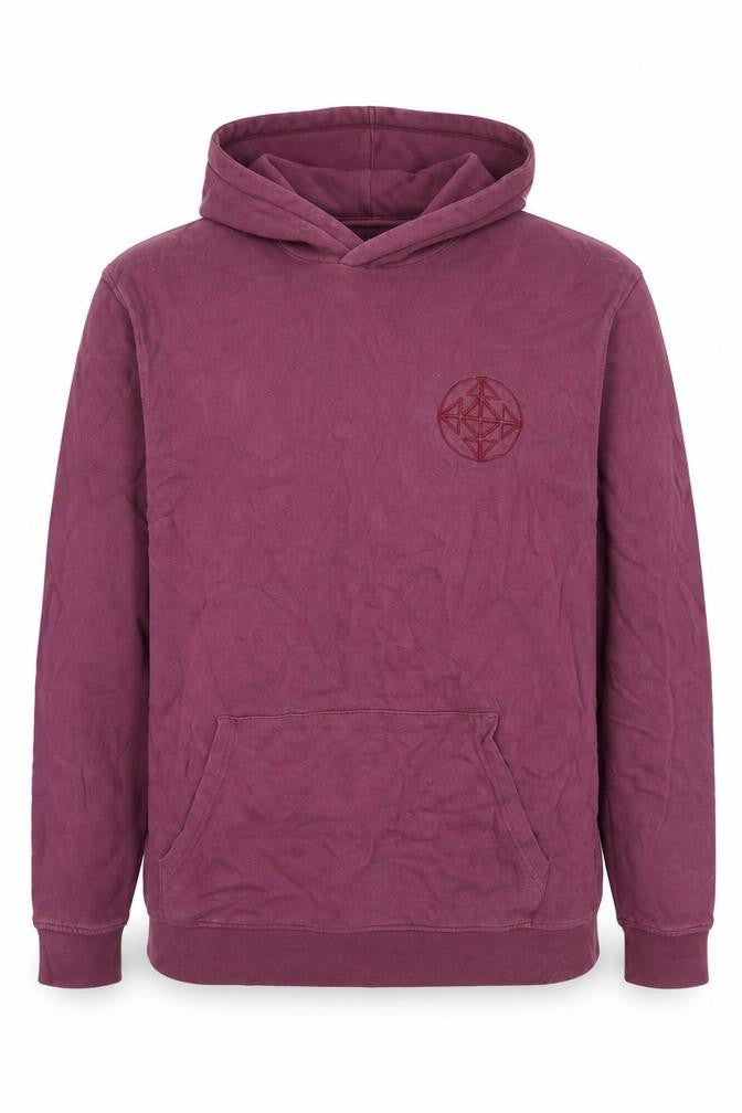 Topman Mens Purple Cotton Pullover Hoodie Size M