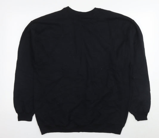 Outfit Womens Black Polyester Pullover Sweatshirt Size L Pullover - Proud to be me