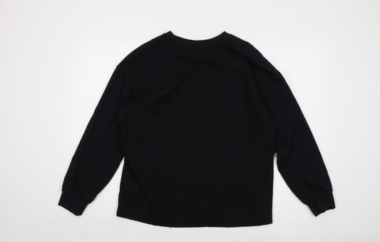 Disney Womens Black Cotton Pullover Sweatshirt Size 10 Pullover - Bambi