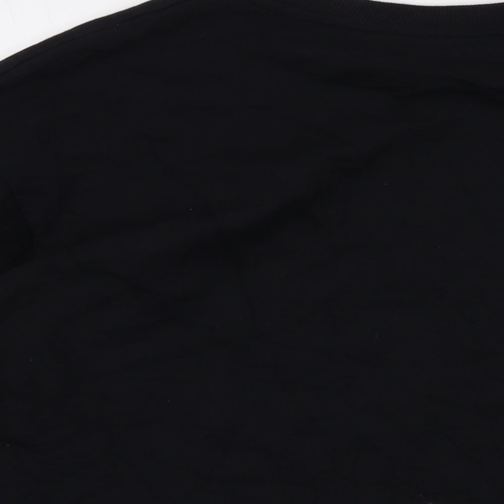 Disney Womens Black Cotton Pullover Sweatshirt Size 10 Pullover - Bambi