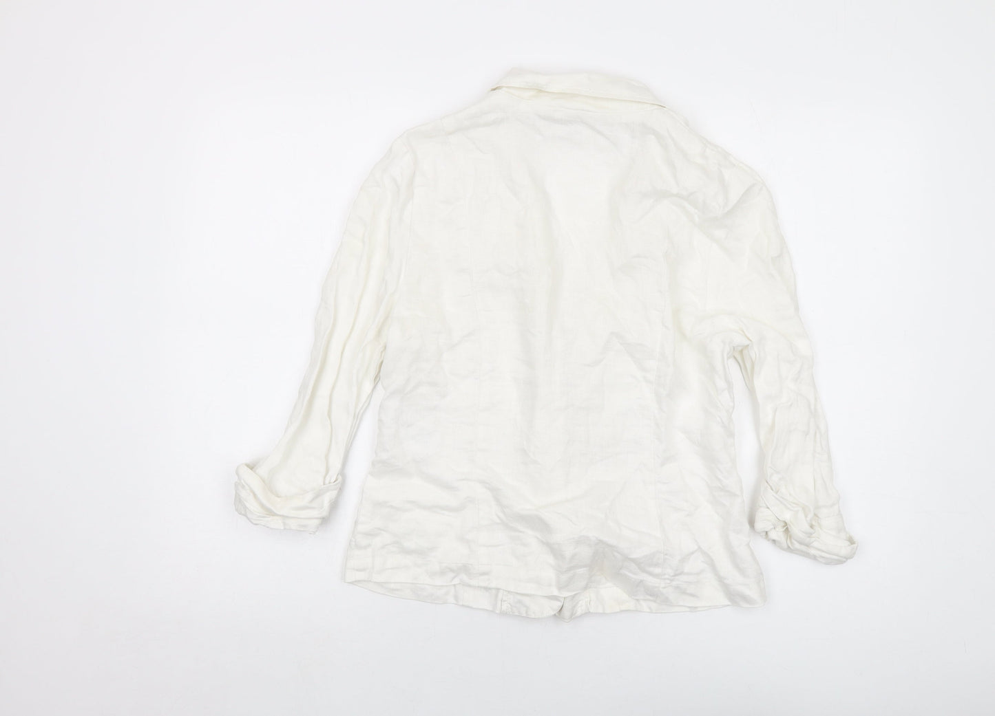 New Look Womens Ivory Jacket Size 12 Button