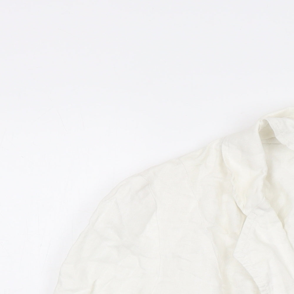 New Look Womens Ivory Jacket Size 12 Button