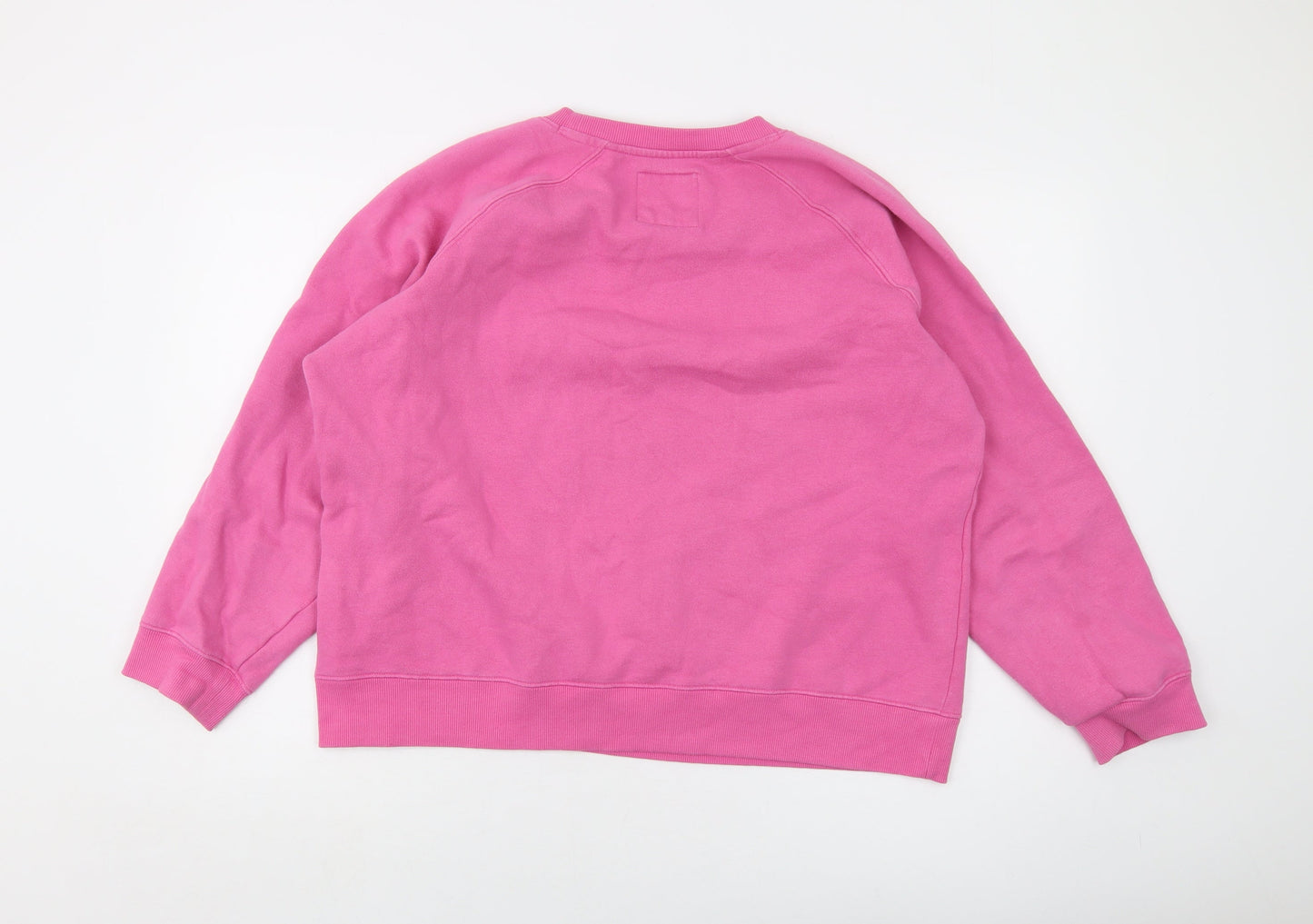 Crew Clothing Womens Pink Cotton Pullover Sweatshirt Size 18 Pullover