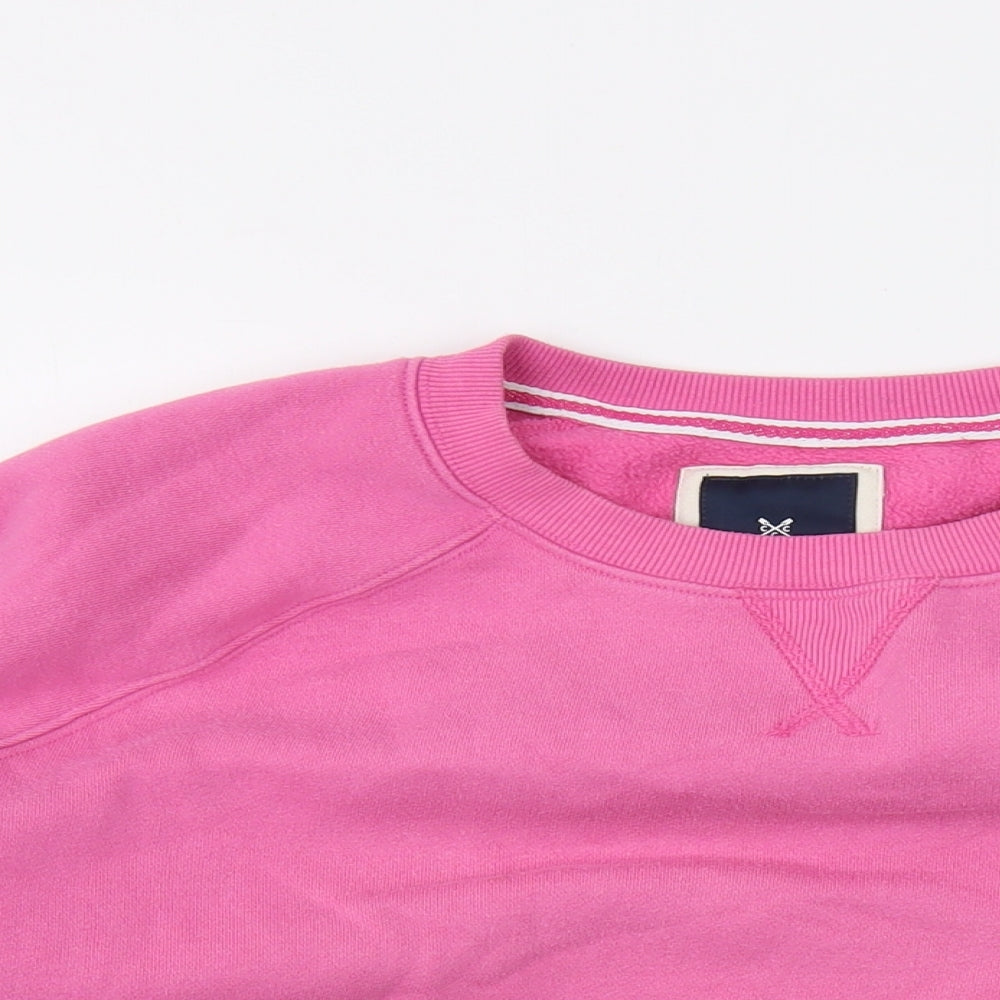 Crew Clothing Womens Pink Cotton Pullover Sweatshirt Size 18 Pullover