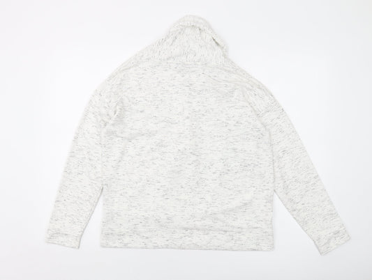 Marks and Spencer Womens Ivory Polyester Pullover Sweatshirt Size 14 Pullover