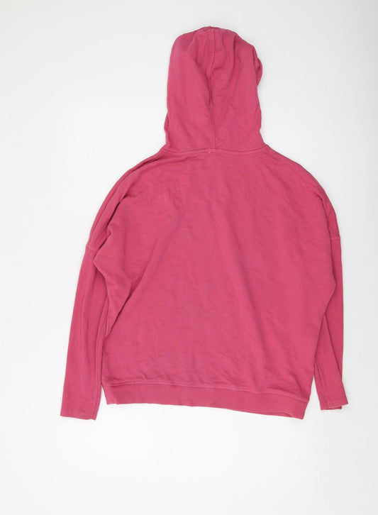 River Island Womens Pink Cotton Pullover Hoodie Size S Pullover