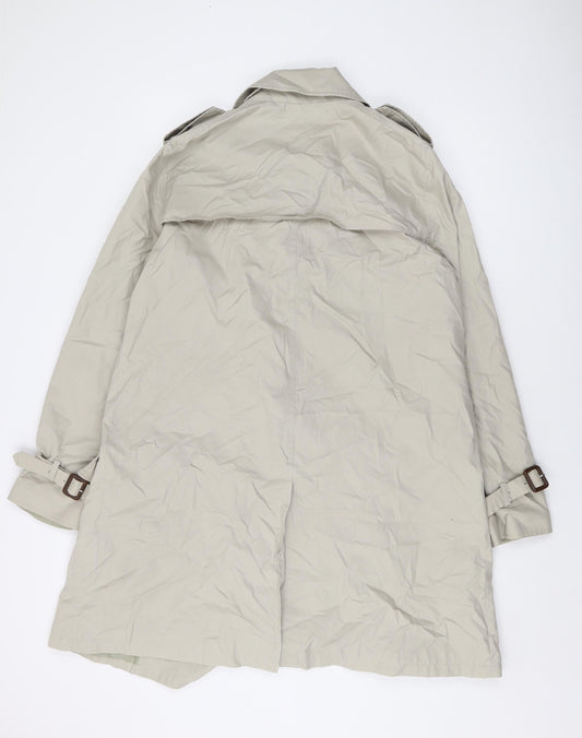 A.P.C Womens Grey Overcoat Coat Size M Button