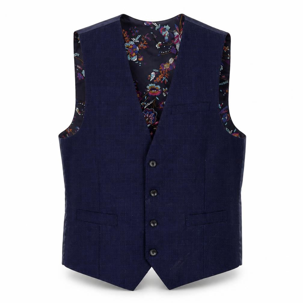 Mens 42 Chest Regular Feraud Vintage Blue Four-Button