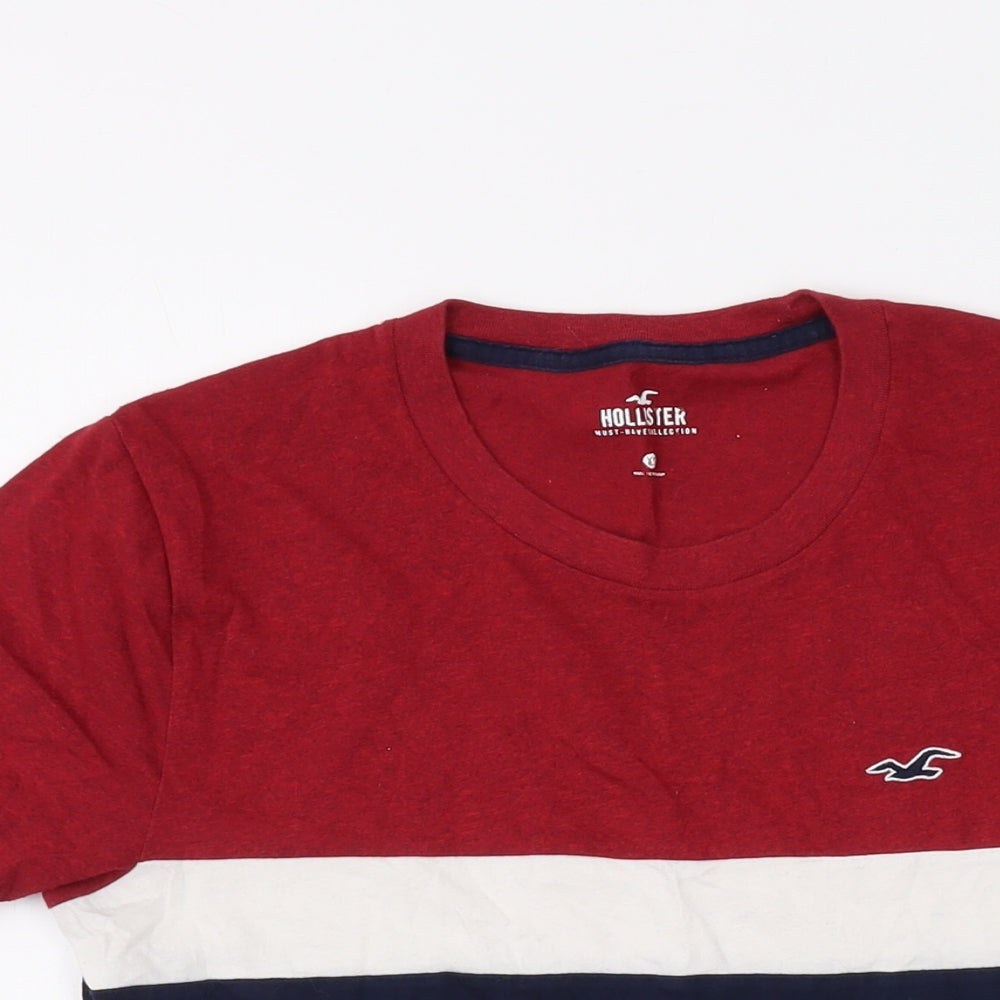 Hollister Mens Blue Cotton T-Shirt Size XS Crew Neck