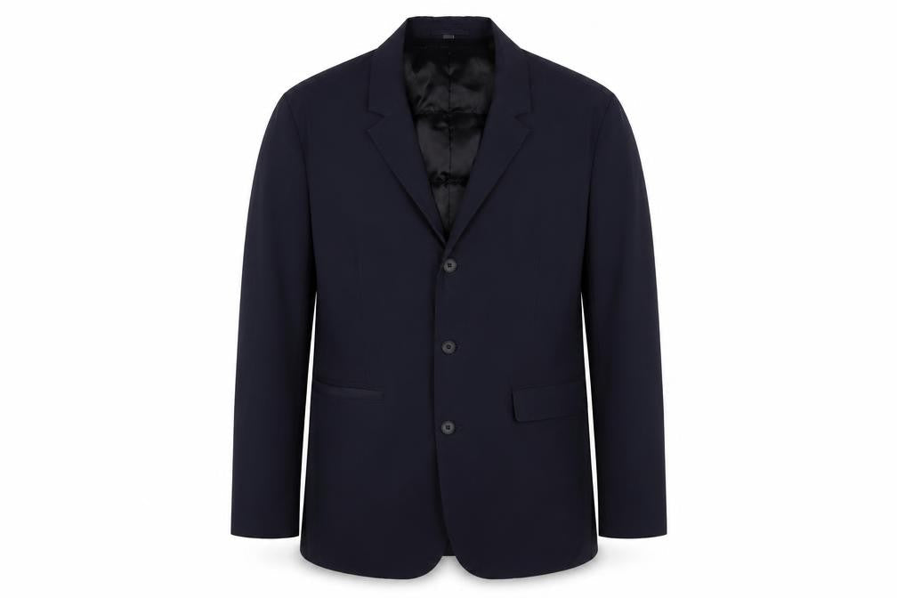 Marks & Spencer Mens Blue Polyacrylate Fibre Jacket Suit Jacket Size 44 Regular