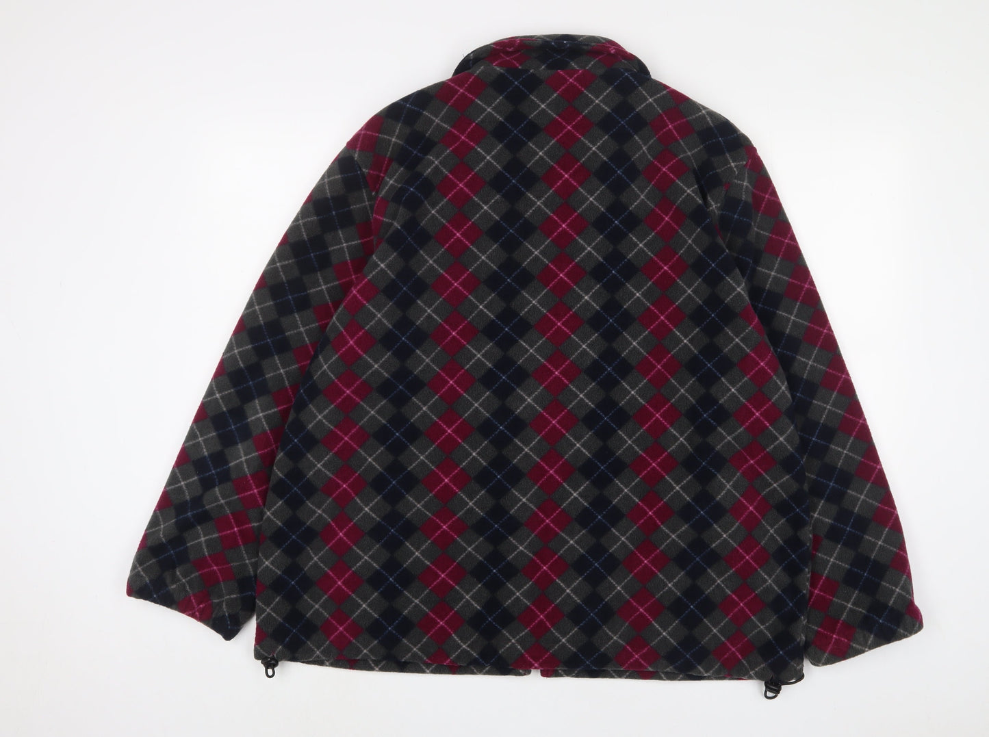 Damart Womens Multicoloured Argyle/Diamond Jacket Size 18 Zip
