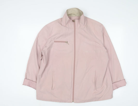 Berkertex Womens Pink Jacket Size 14 Zip