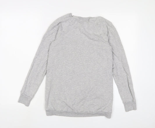 Seraphine Womens Grey Cotton Pullover Sweatshirt Size M Pullover