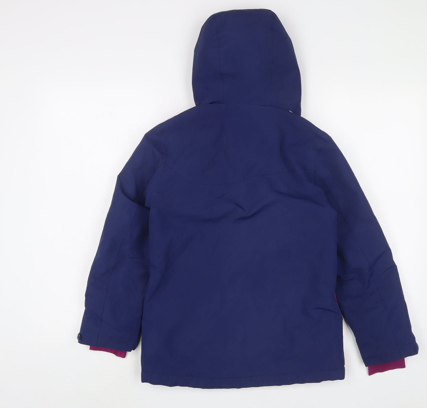 Crane Womens Purple Jacket Coat Size 10 Zip - Zip Pockets