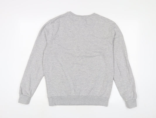 Dreamers Club Womens Grey Cotton Pullover Sweatshirt Size M Pullover - Embroidered