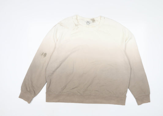 Marks and Spencer Womens Brown Cotton Pullover Sweatshirt Size M Pullover