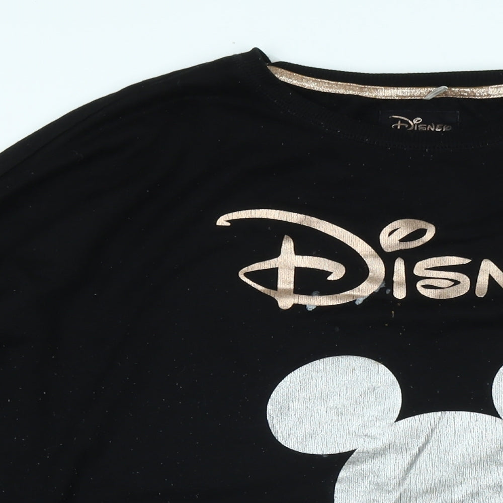 Disney Womens Black Polyester Pullover Sweatshirt Size L - Disney Film Expert