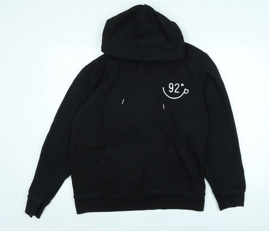 Make Thread Womens Black Polyester Pullover Hoodie Size L - 92 o