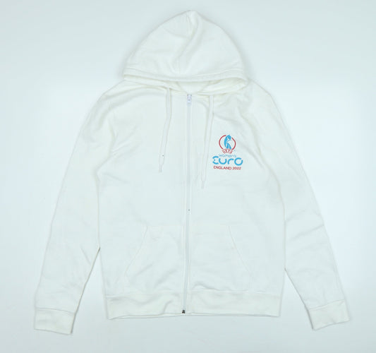 UEFA Womens White Jacket Size S Zip - Women's Euro - England 2022