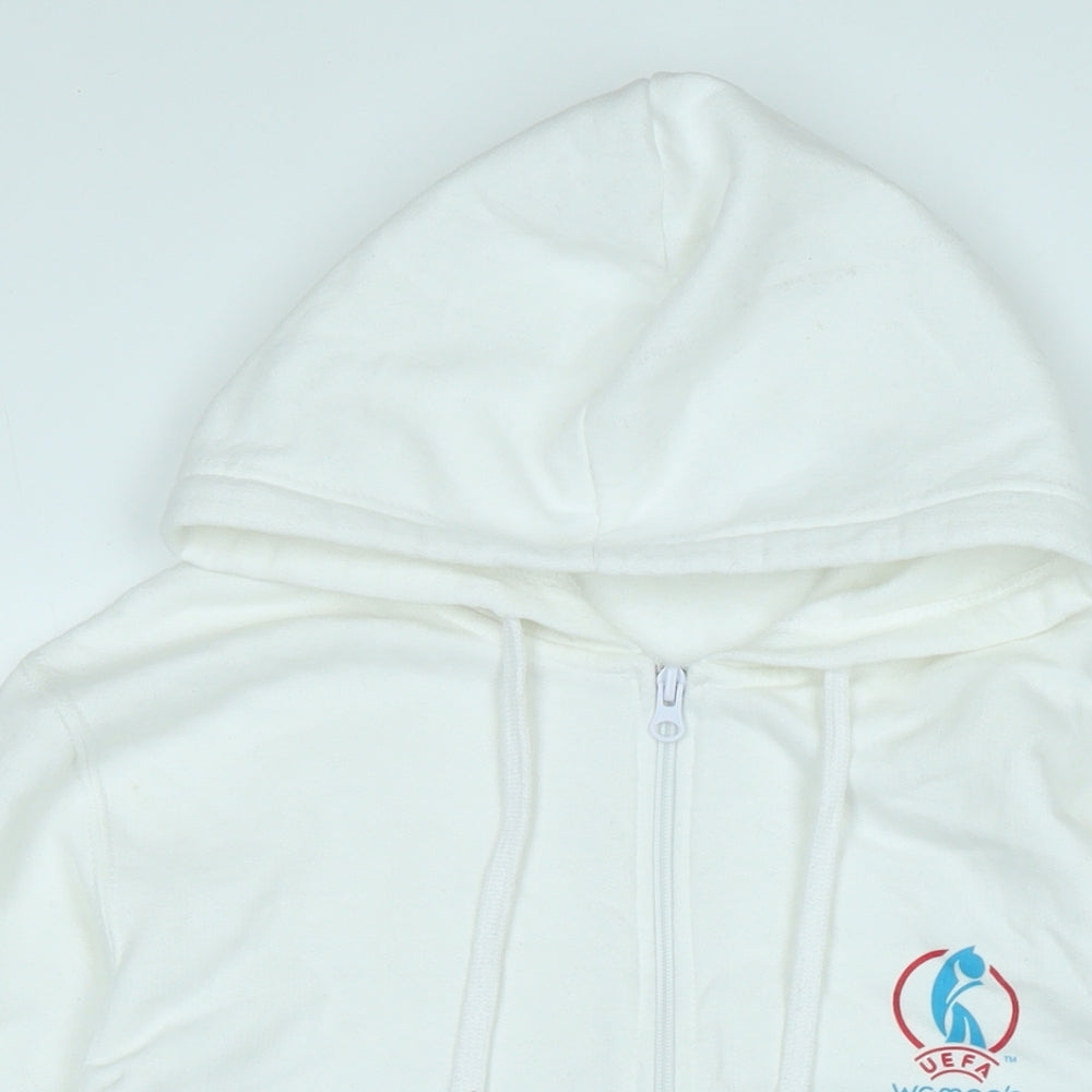 UEFA Womens White Jacket Size S Zip - Women's Euro - England 2022
