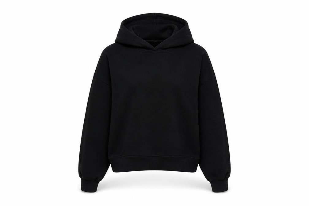 Zara Womens Black Polyester Pullover Hoodie Size S