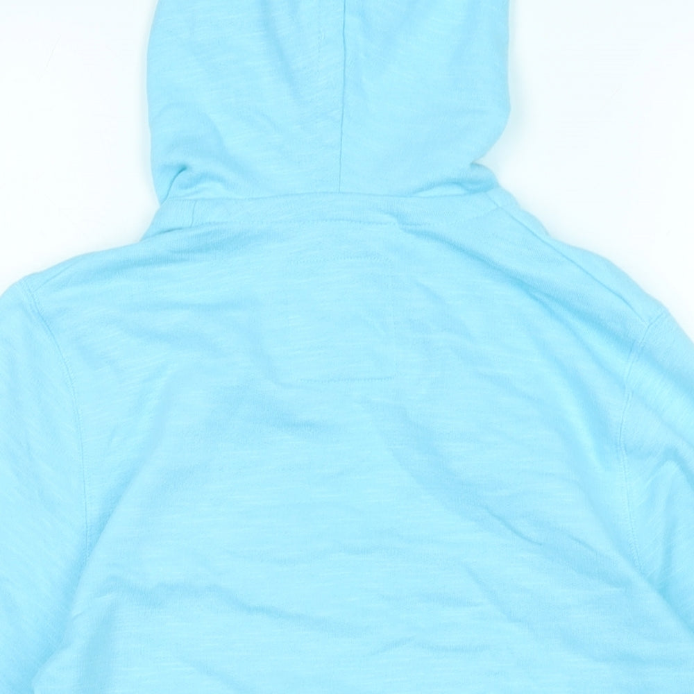 Marks and Spencer Womens Blue Cotton Pullover Hoodie Size 10