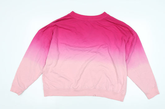By Boutique Womens Pink Polyester Pullover Sweatshirt Size S