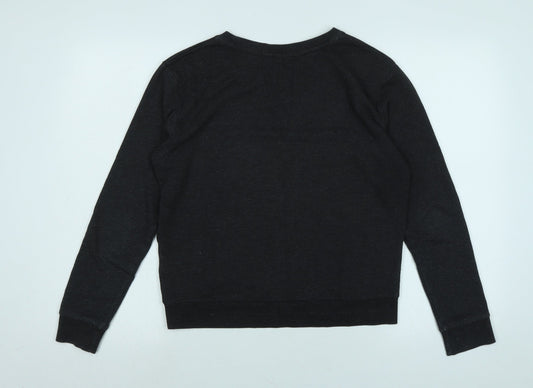 Divided Womens Grey Polyester Pullover Sweatshirt Size S