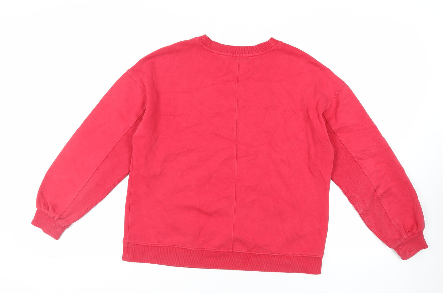 NEXT Womens Red Cotton Pullover Sweatshirt Size M Pullover