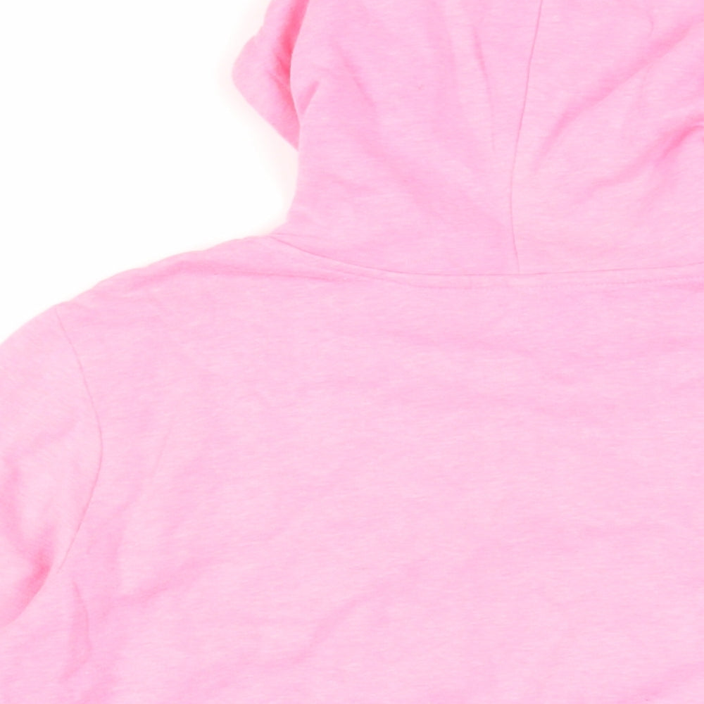 Divided by H&M Womens Pink Cotton Pullover Hoodie Size S Pullover - Pockets