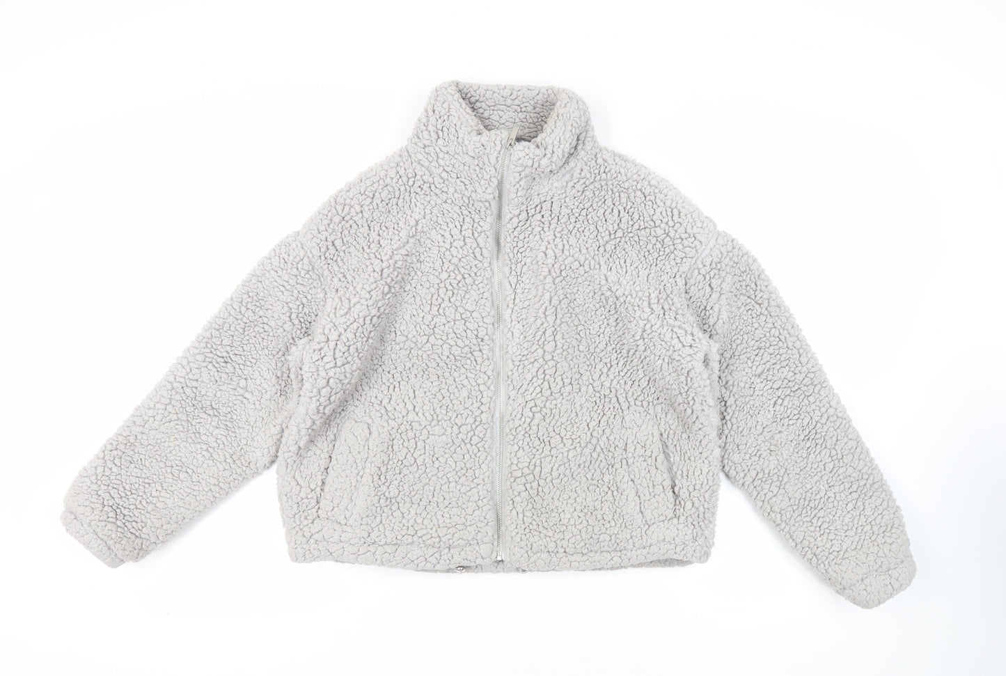 New Look Womens Grey Jacket Size S Zip