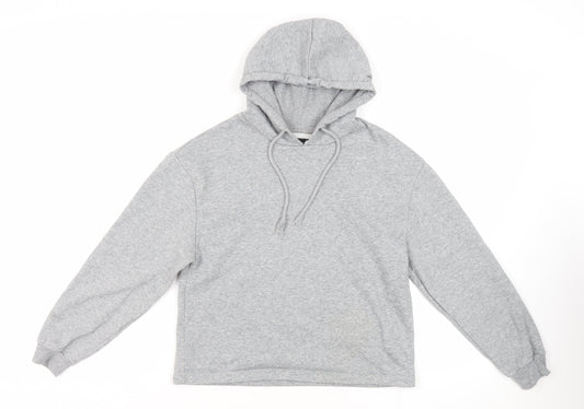 Pieces Womens Grey Cotton Pullover Hoodie Size XS Pullover