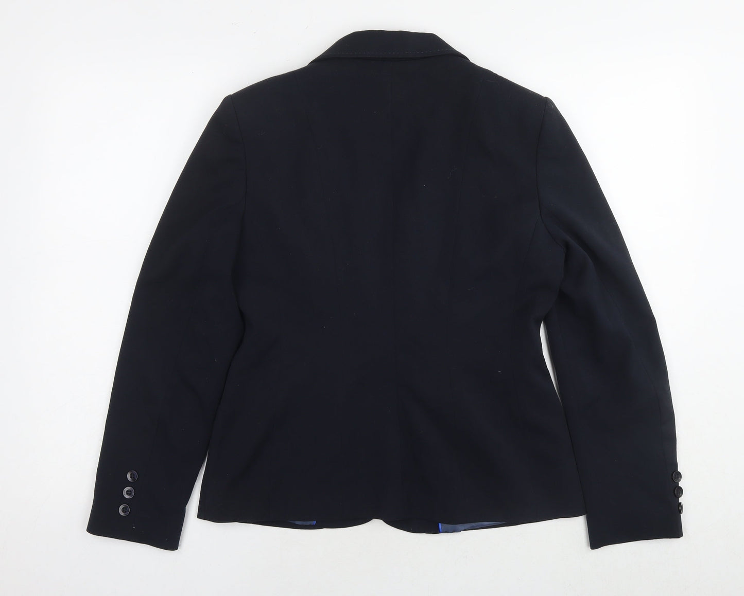Autonomy Womens Black Jacket Blazer Size 10 Button