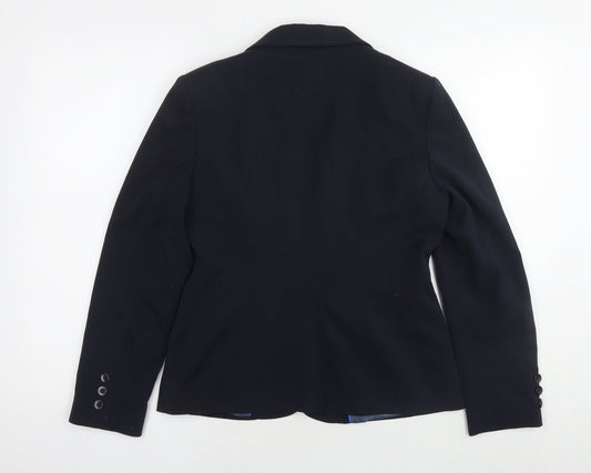 Autonomy Womens Black Jacket Blazer Size 10 Button