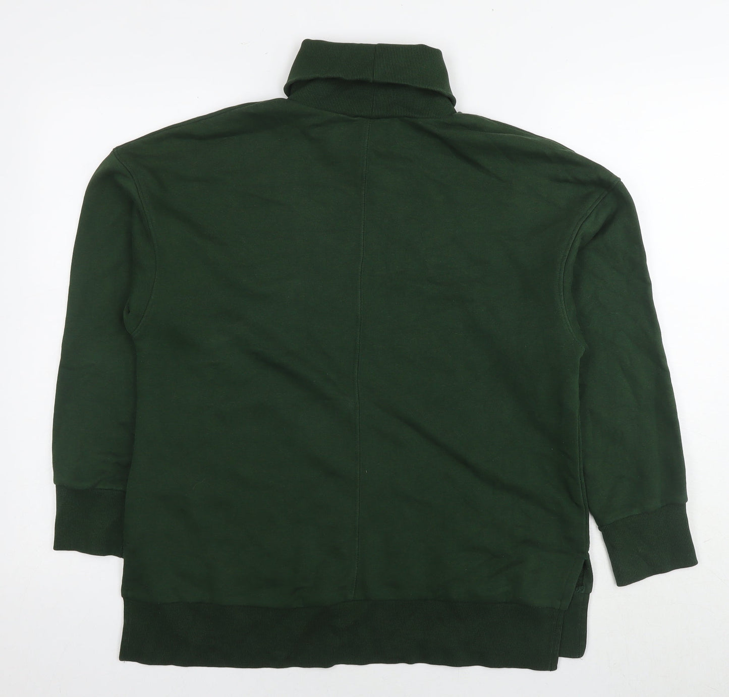 Marks and Spencer Womens Green Cotton Pullover Sweatshirt Size 14 Pullover