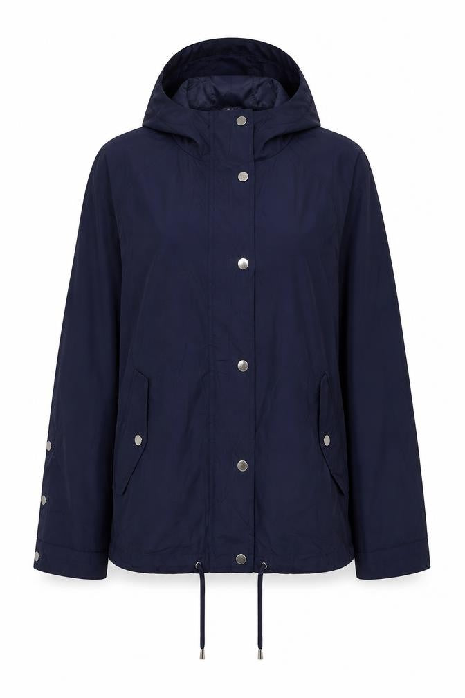 M&Co Womens Blue Parka Jacket Size 10 Zip