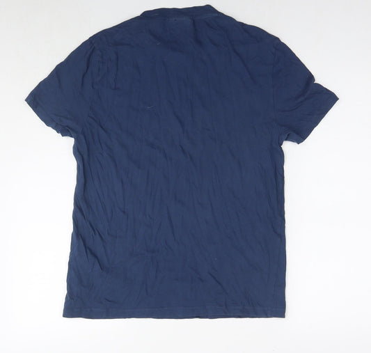 ASOS Mens Blue Cotton T-Shirt Size S Round Neck