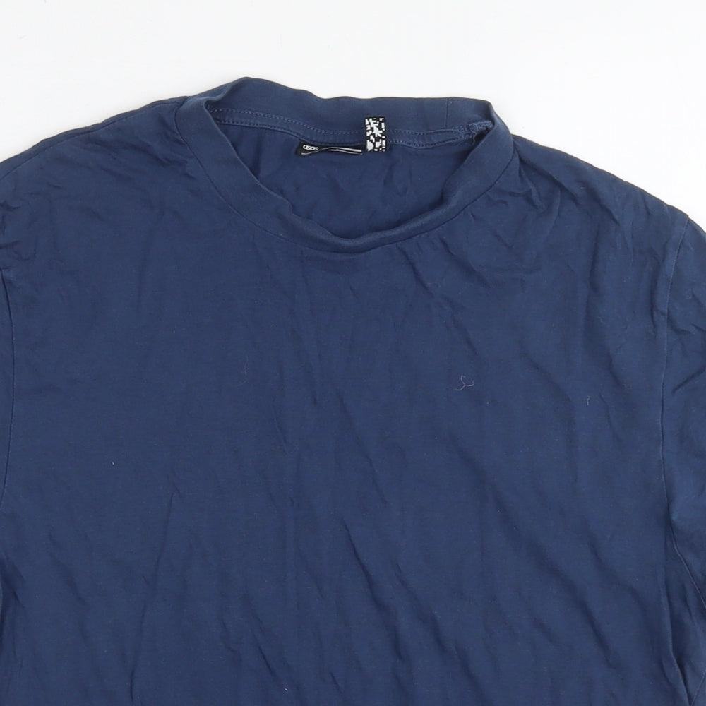 ASOS Mens Blue Cotton T-Shirt Size S Round Neck