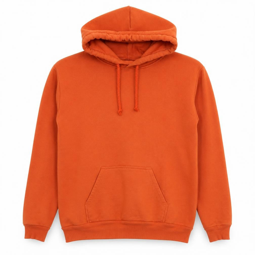 Topshop Womens Orange Polyester Pullover Hoodie Size 8 Pullover