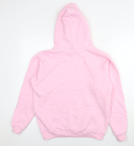 PRETTYLITTLETHING Womens Pink Cotton Pullover Hoodie Size S Pullover