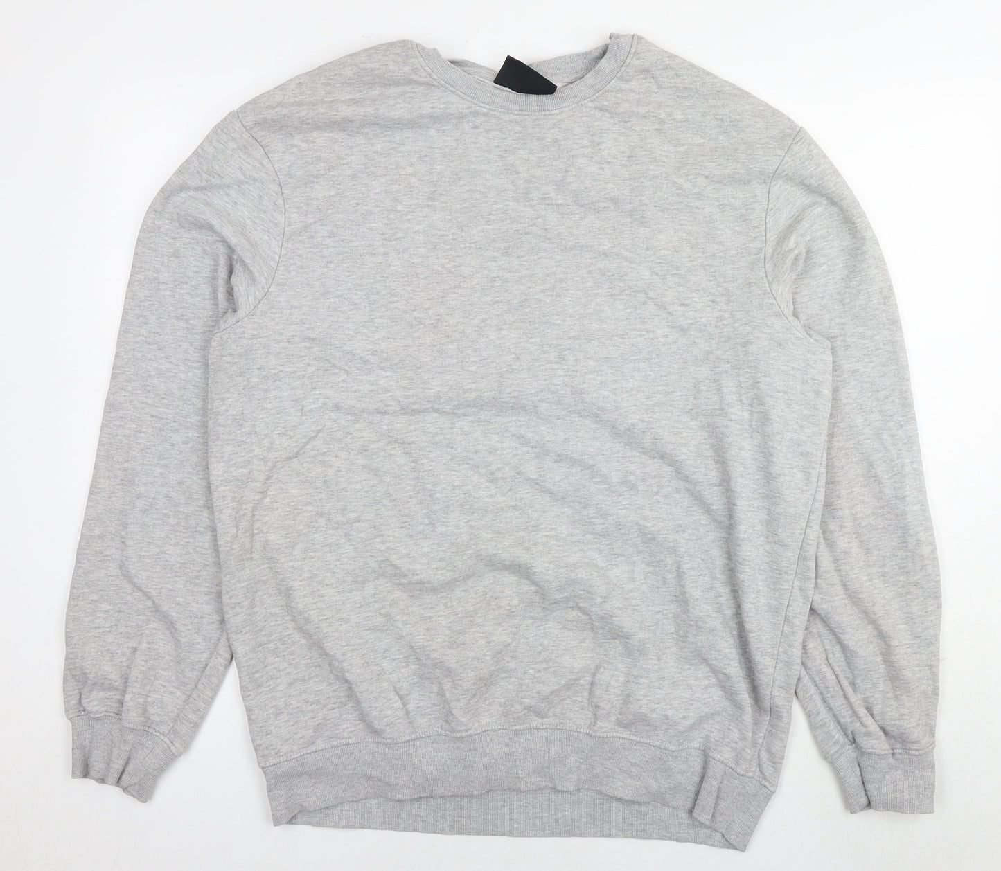 H&M Womens Grey Cotton Pullover Sweatshirt Size L Pullover - Tunic
