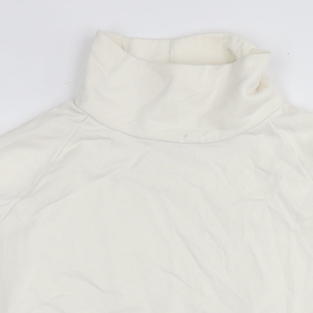 NEXT Womens White Cotton Pullover Sweatshirt Size L Pullover - Tunic
