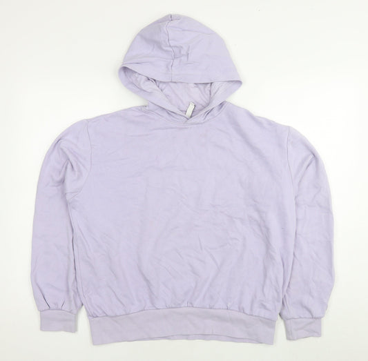 Divided by H&M Womens Purple Cotton Pullover Sweatshirt Size S Pullover