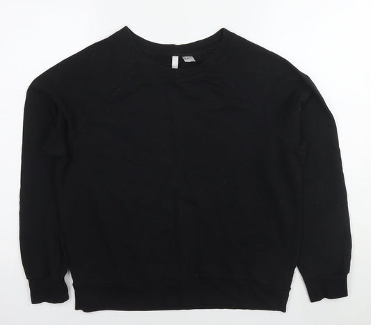 Divided by H&M Womens Black Polyester Pullover Sweatshirt Size M Pullover