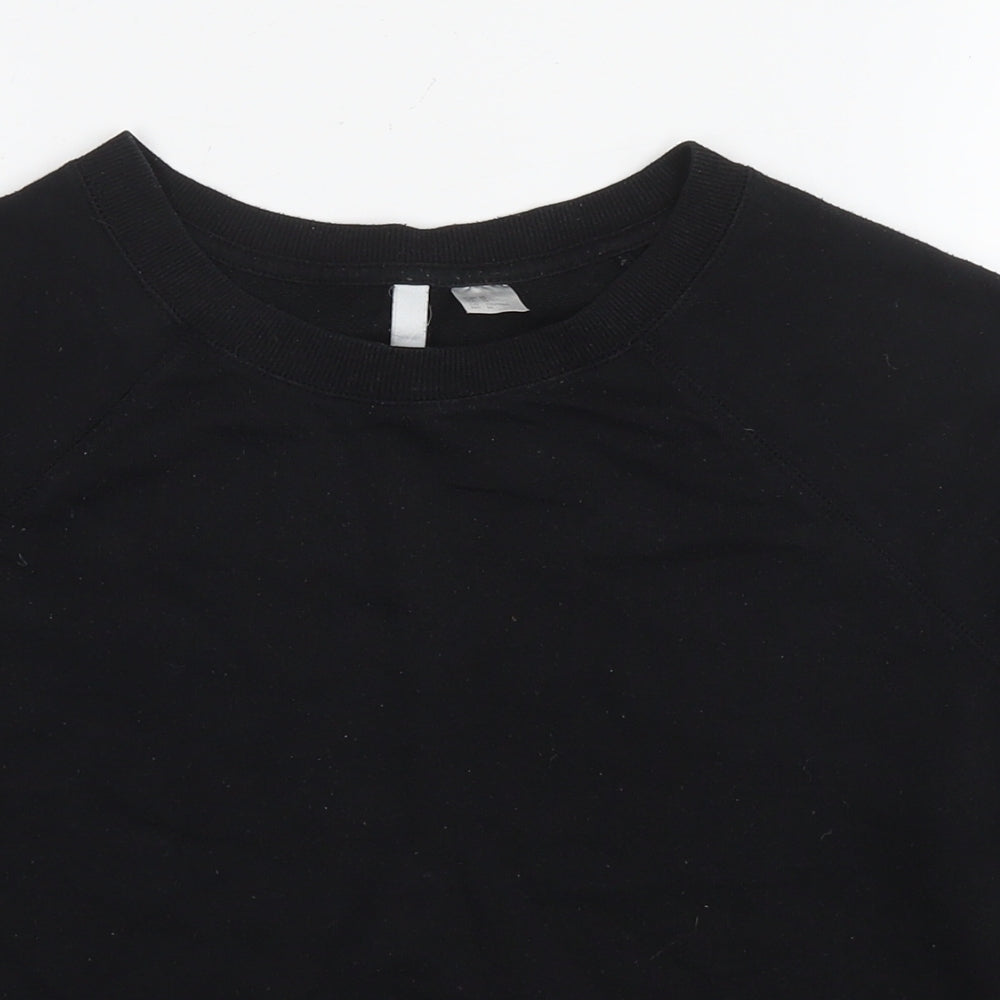 Divided by H&M Womens Black Polyester Pullover Sweatshirt Size M Pullover
